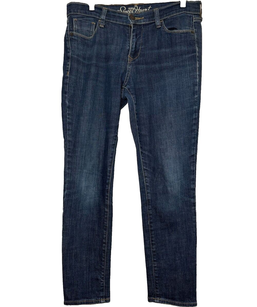 Old Navy Sweetheart Skinny Jeans Womens 6 Short Dark Wash Stretch Denim